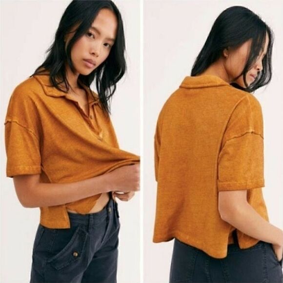 NEW Free People Weekend Rush Copper Top Small - Picture 1 of 7